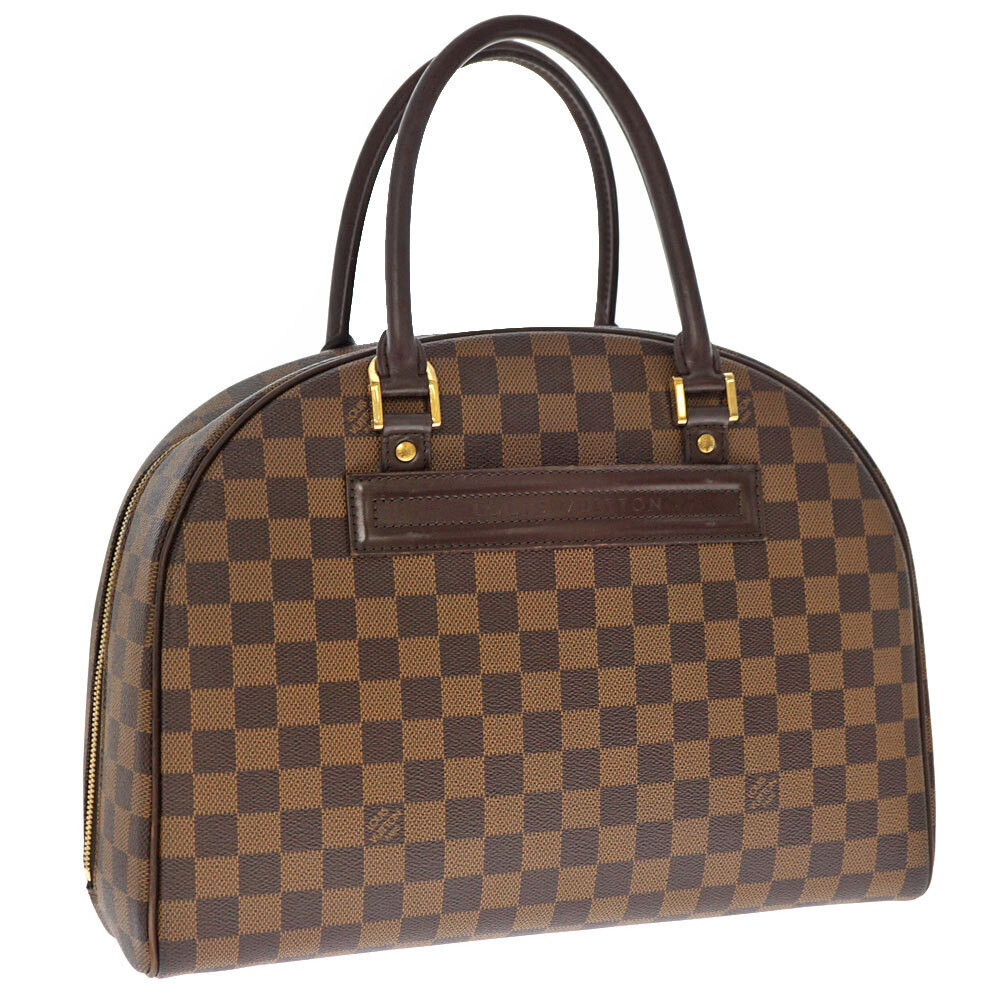 LOUIS VUITTON Nolita Handbag Boston Bag Damier Ebene Brown LV